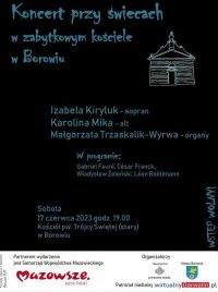 Plakat promujący koncert - 17 czerwiec, godz. 19:00