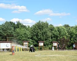 Strażacy OSP podczas zawodów sportowych