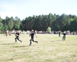 Strażacy OSP podczas zawodów sportowych