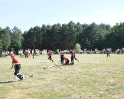 Członkowie MDP podczas zawodów sportowych