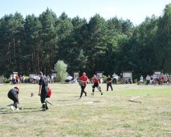 Strażacy OSP podczas zawodów sportowych