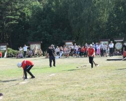 Członkowie MDP podczas zawodów sportowych