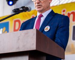 Wójt Gminy podczas przemówienia