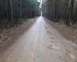 Droga gminna przed modernizacją
