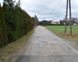 Droga gminna przed modernizacją