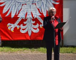 Wójt Gminy podczas przemówienia