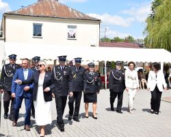 Przedstawiciele samorządu oraz OSP