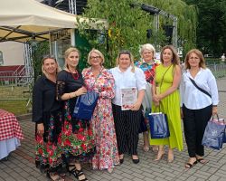 Przedstawiciele samorządu z KGW Głosków