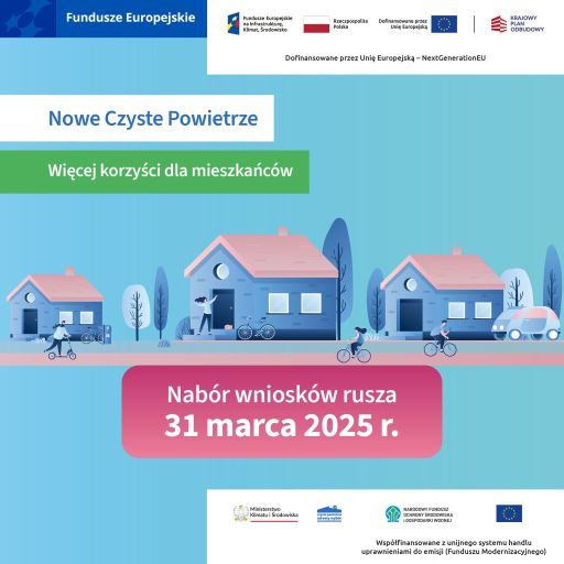 Plakat promujący Program Czyste powietrze