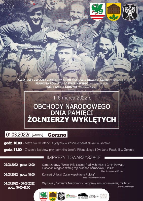 Plakat promujący Narodowy Dzień Żołnierzy Wyklętych