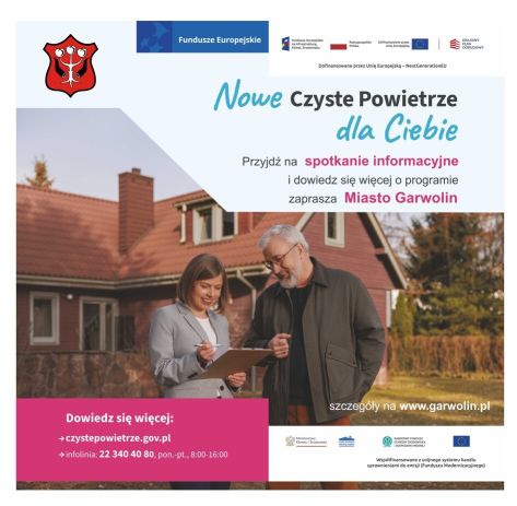 Plakat promujący spotkanie informacyjne