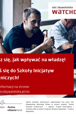 Plakat promujący rekrutację do Szkoły Inicjatyw Strażniczych