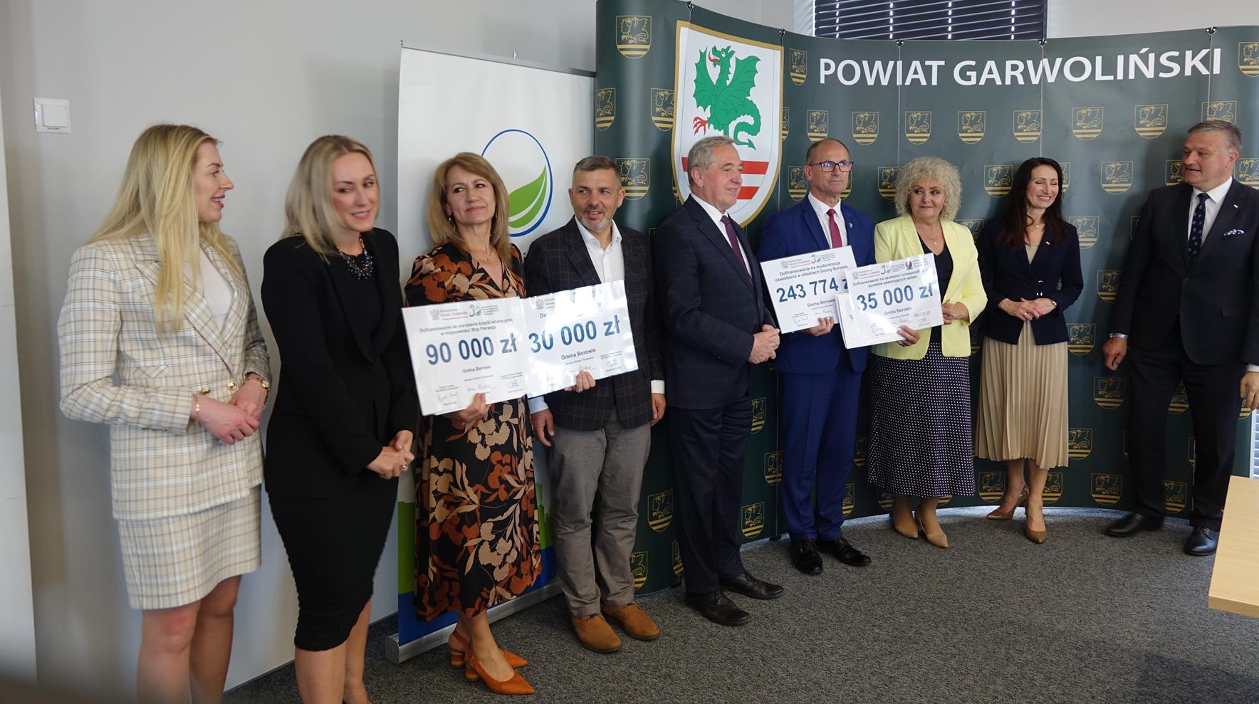 Dofinansowanie dla Gminy Borowie z budżetu Wojewódzkiego Funduszu Ochrony Środowiska