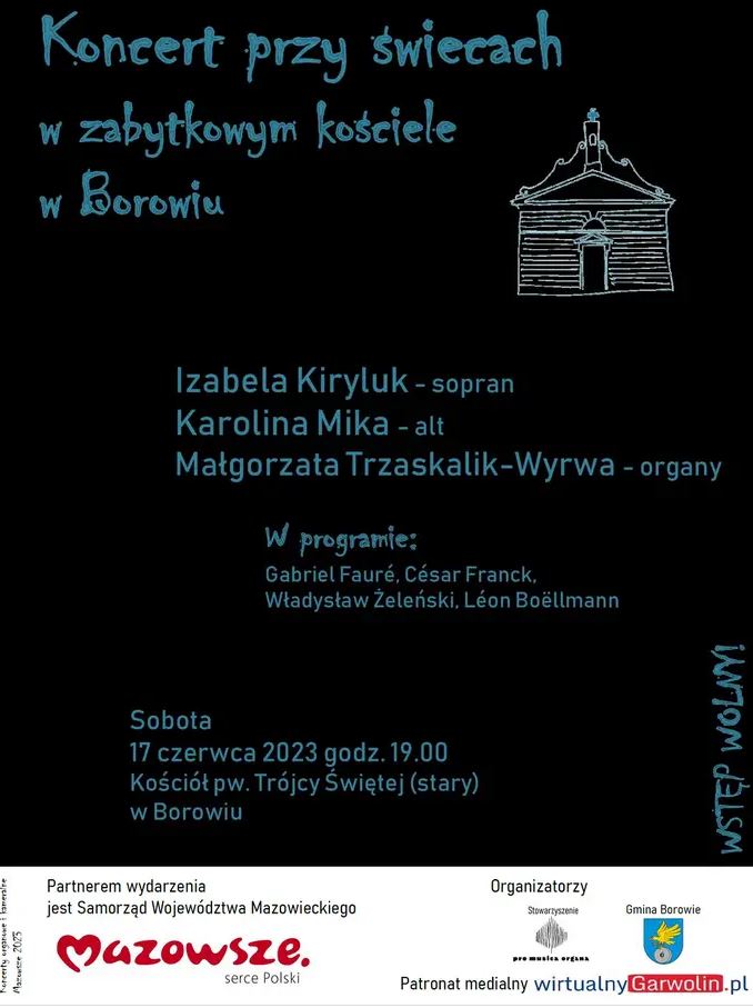 Plakat - koncert, 17 czerwca godzina 19:00