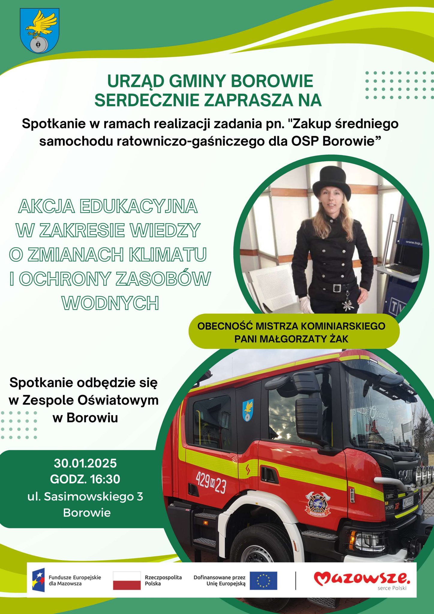 Plakat promujący spotkanie edukacyjne