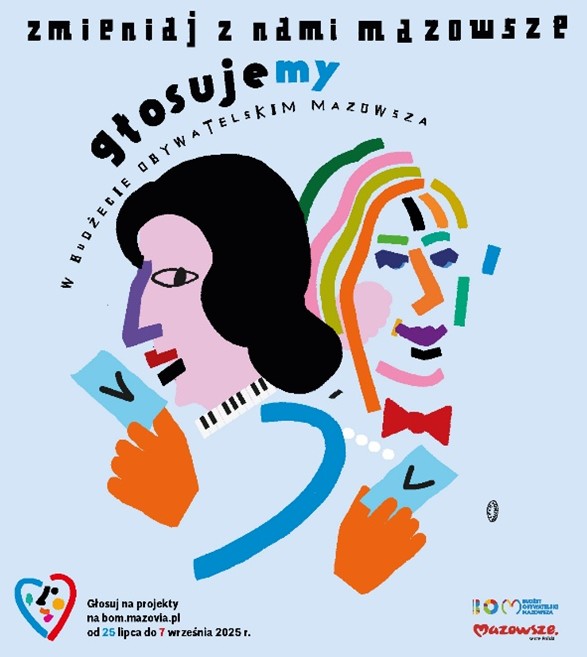 Plakat budżetu obywatelskiego mazowsza