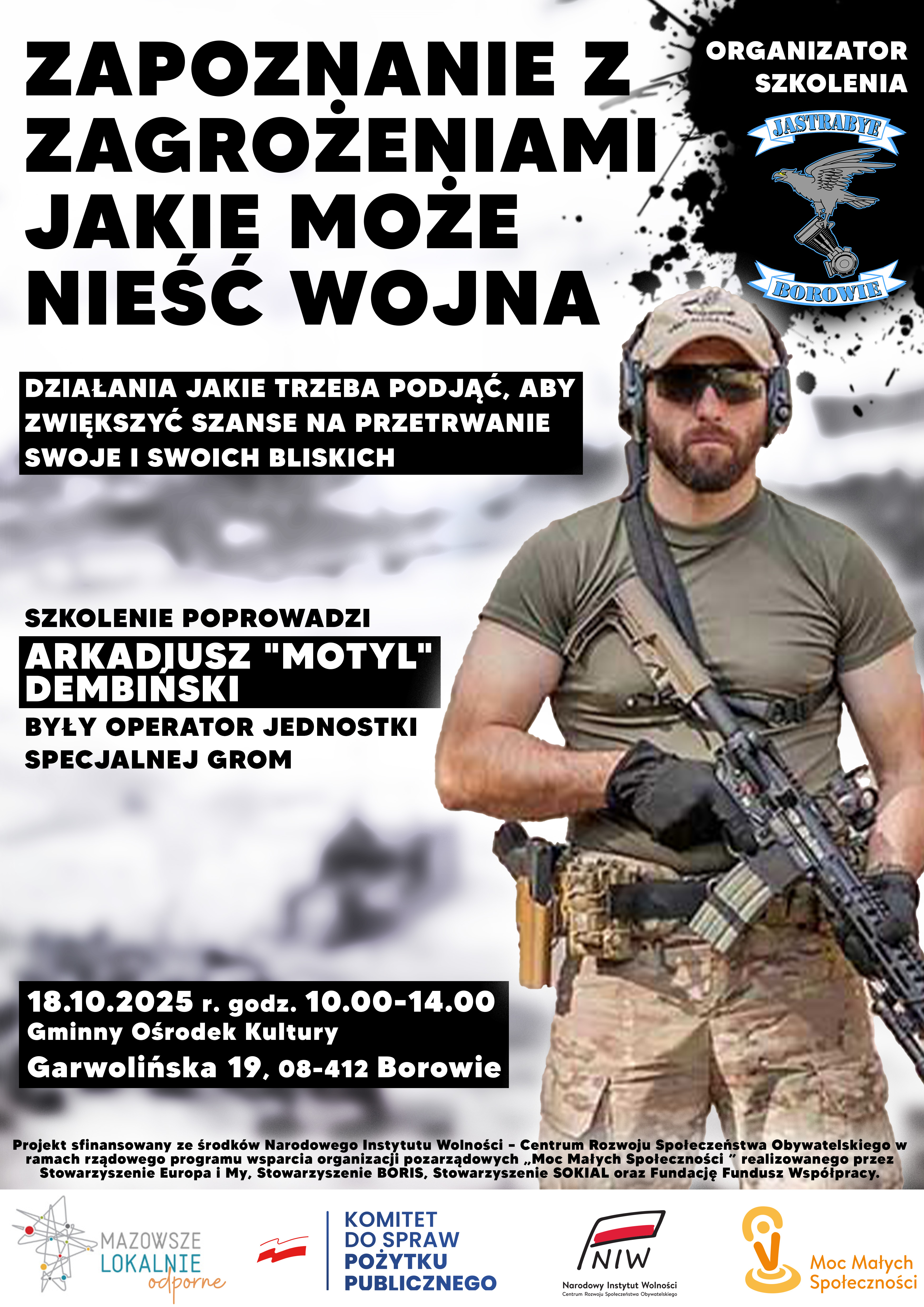 Plakat promujący szkolenie